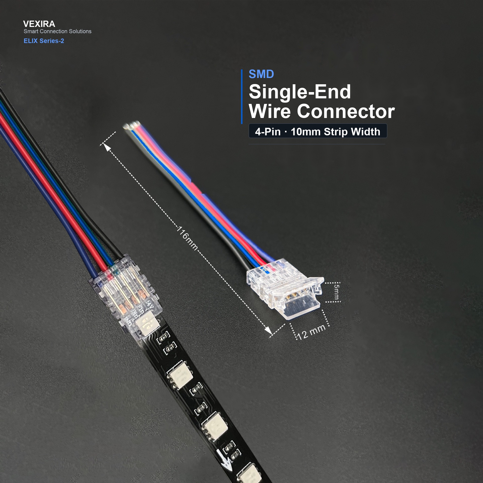 S-4P-10-1-S Single-End Wire Connector