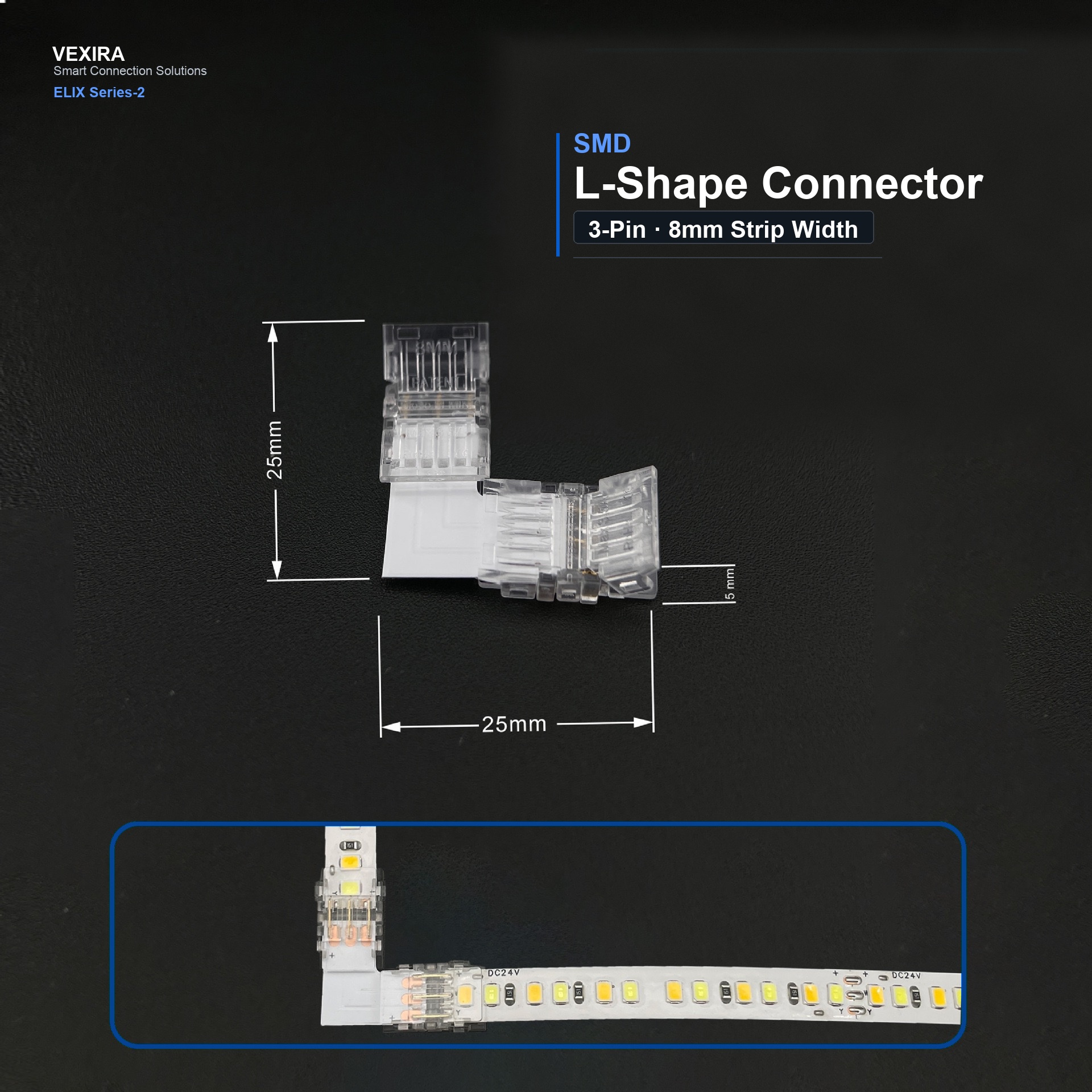S-3P-8-L-S L-Shape Connector