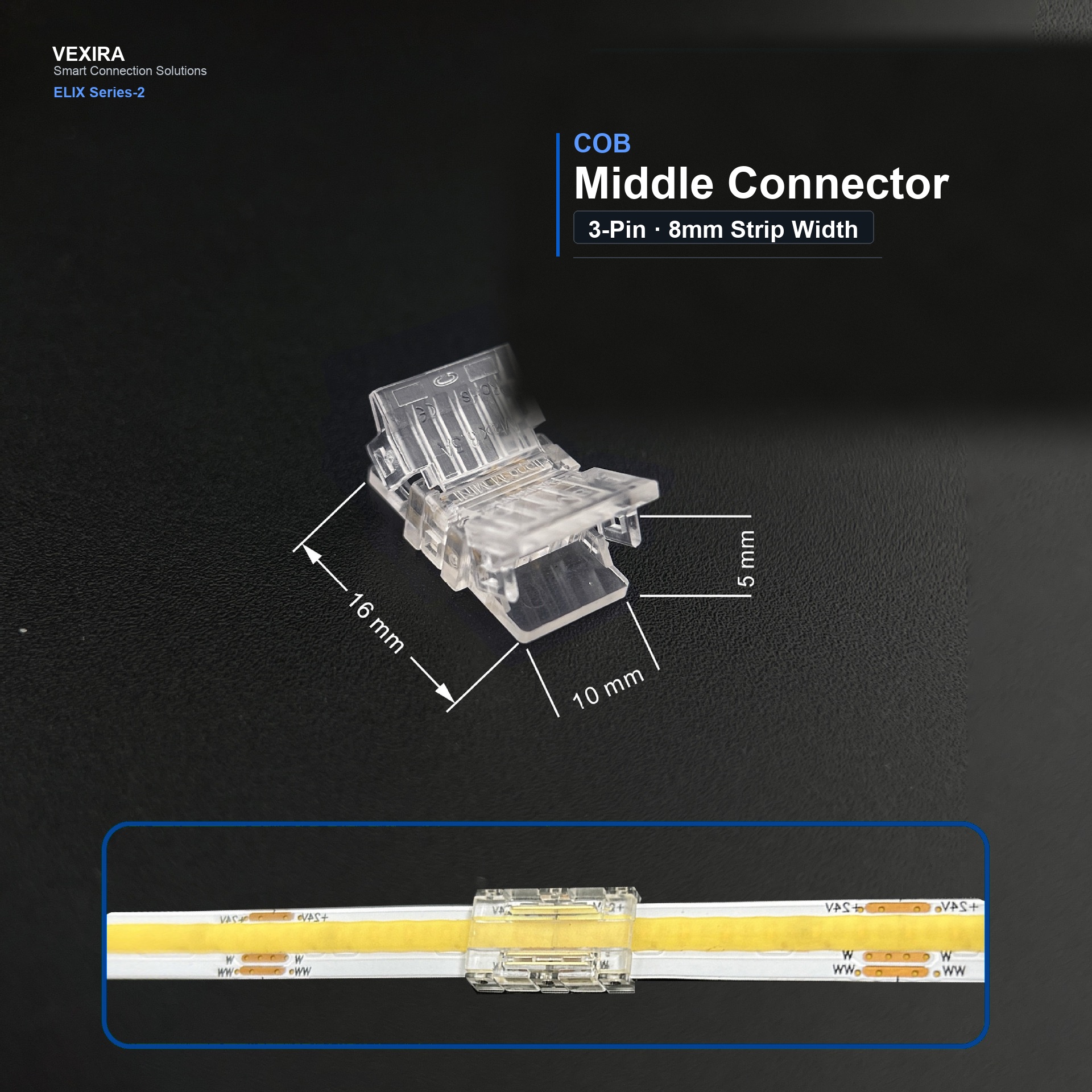 S-3P-8-C Middle Connector