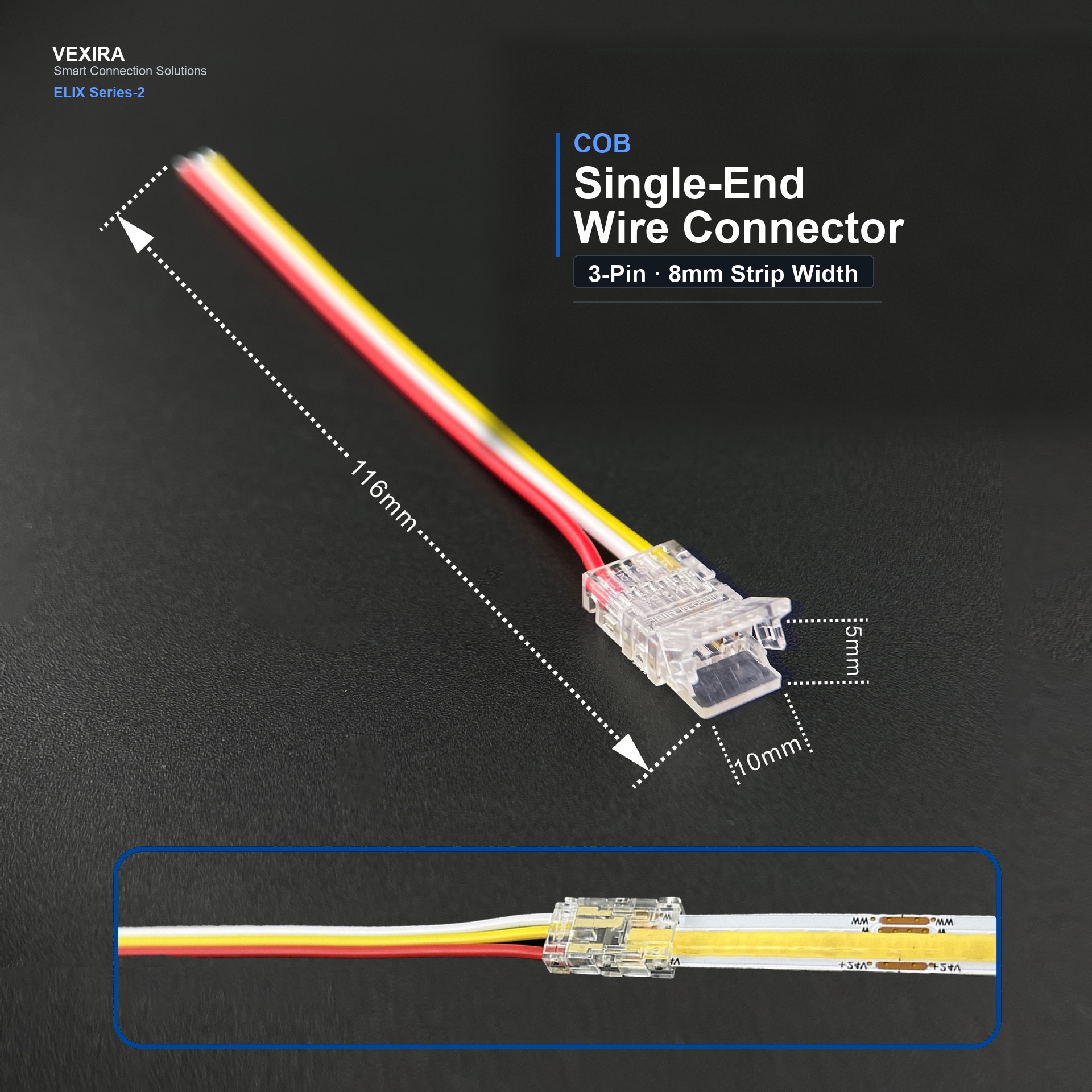 S-3P-8-1-C Single-End Wire Connector