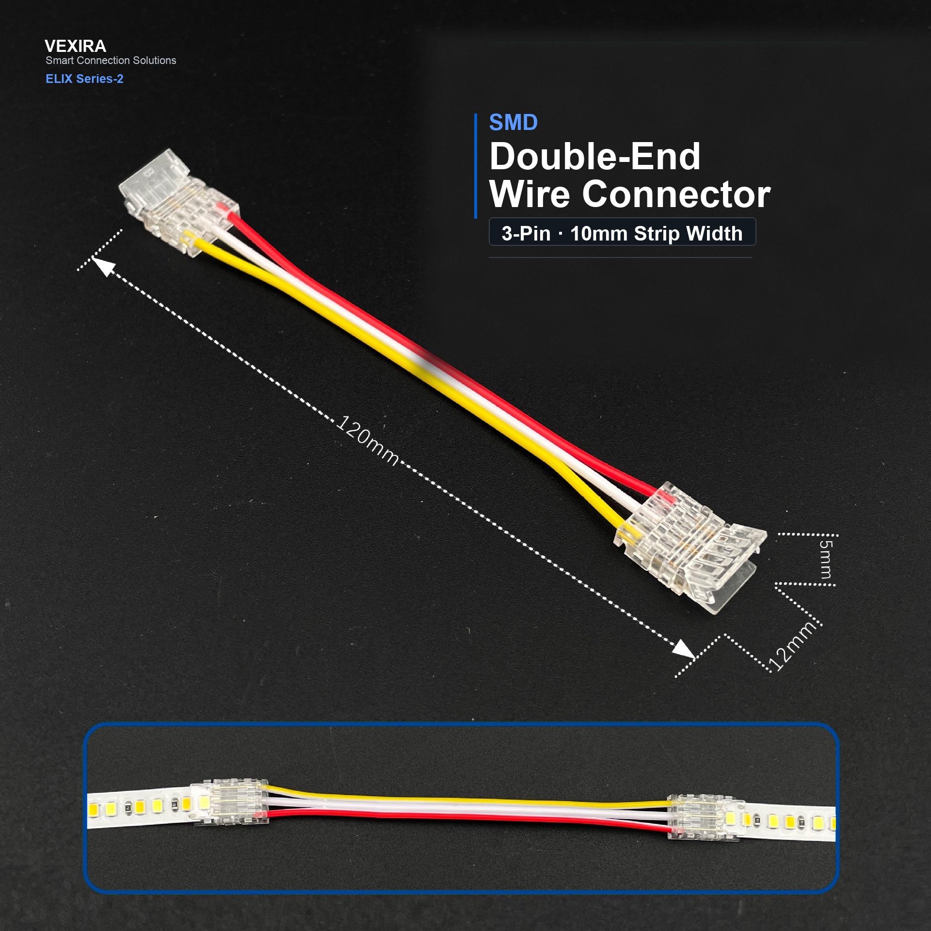 S-3P-10-2-S Double-End Wire Connector