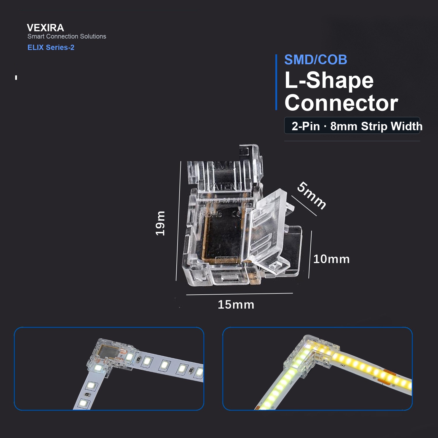 S-2P-8-L L-Shape Connector