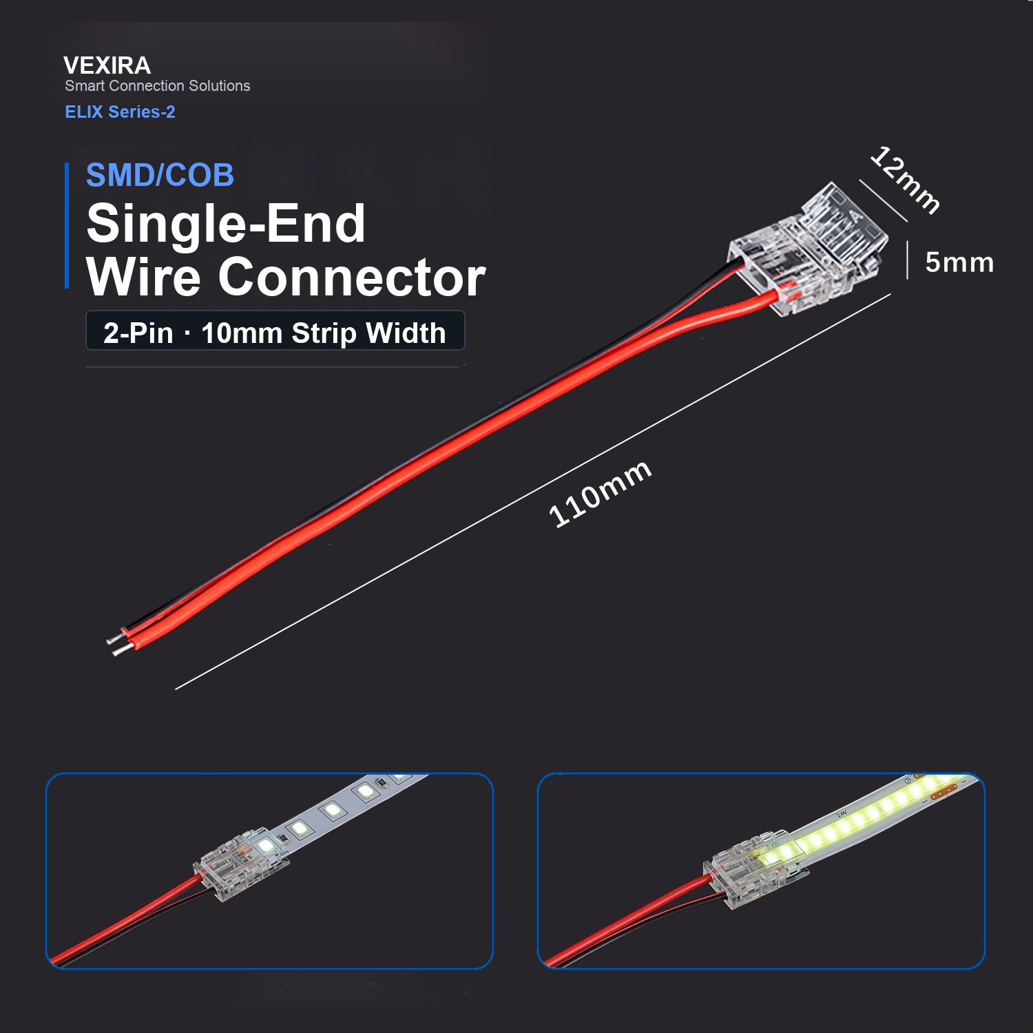 S-2P-10-1 Single-End Wire Connector