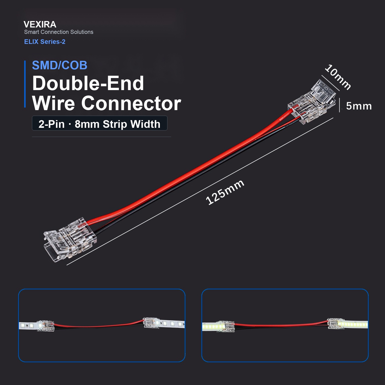 S-2P-8-2 Double-End Wire Connector