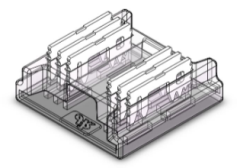 S-COB-6PIN-12MM-A Press-Fit LED Strip Connector