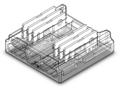 S-COB-6PIN-12MM-D Press-Fit LED Strip Connector