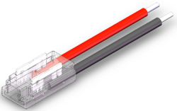 S-SC-2PIN-5MM-B Press-Fit LED Strip Connector