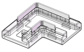 S-SC-2PIN-10MM-L Press-Fit LED Strip Connector