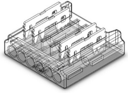 S-SC-4PIN-12MM-A Press-Fit LED Strip Connector