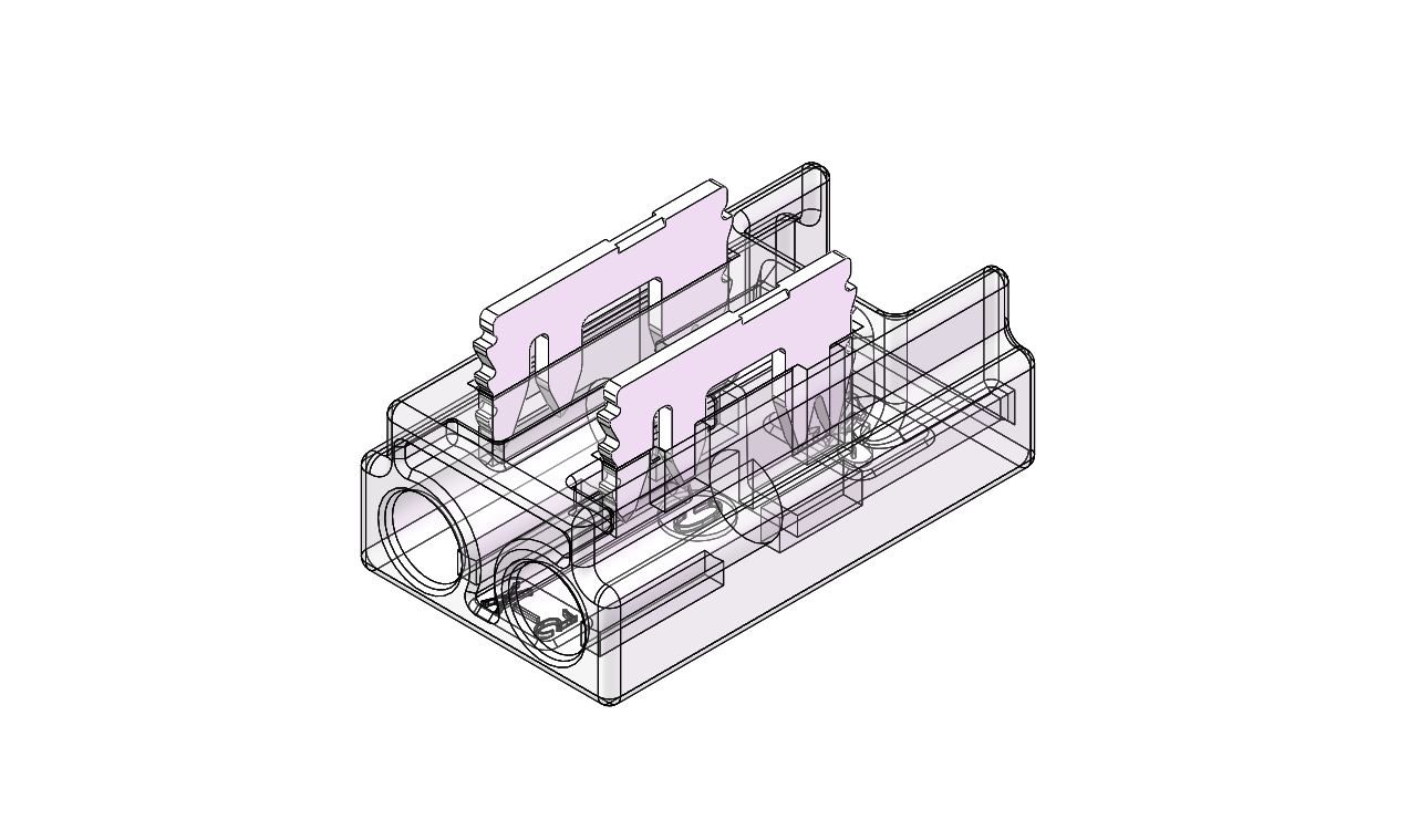 S-SC-2PIN-5MM-D1 Press-Fit LED Strip Connector