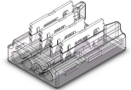 S-SMD-4PIN-8MM-D Press-Fit LED Strip Connector