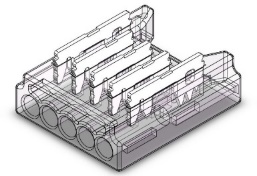S-SMD-5PIN-10MM-D Press-Fit LED Strip Connector