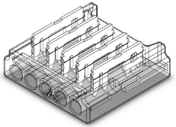 S-SMD-5PIN-12MM-D Press-Fit LED Strip Connector