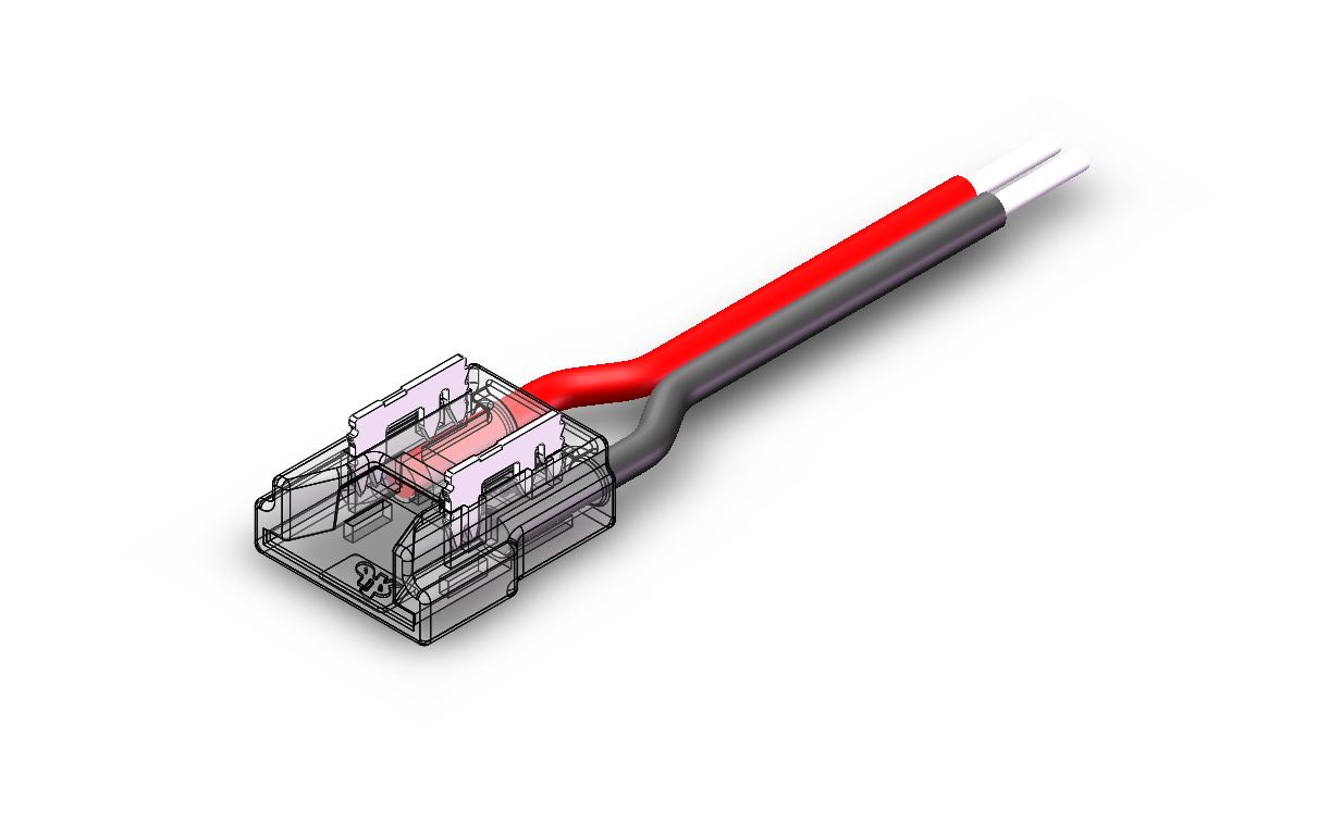 S-SC-2PIN-8MM-B1 Press-Fit LED Strip Connector