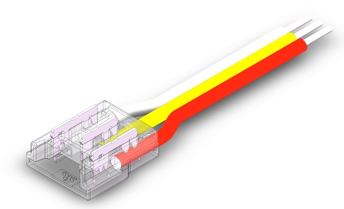 S-SMD-3PIN-10MM-B1 Press-Fit LED Strip Connector
