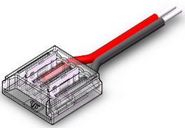S-SMD-2PIN-12MM-B Press-Fit LED Strip Connector