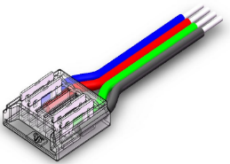 S-SC-4PIN-12MM-B Press-Fit LED Strip Connector