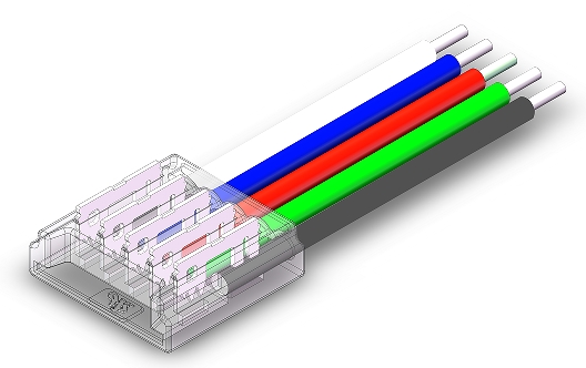 S-SMD-5PIN-12MM-B Press-Fit LED Strip Connector