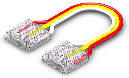 S-SMD-3PIN-12MM-C Press-Fit LED Strip Connector