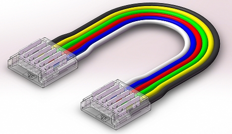 S-SMD-6PIN-12MM-C Press-Fit LED Strip Connector