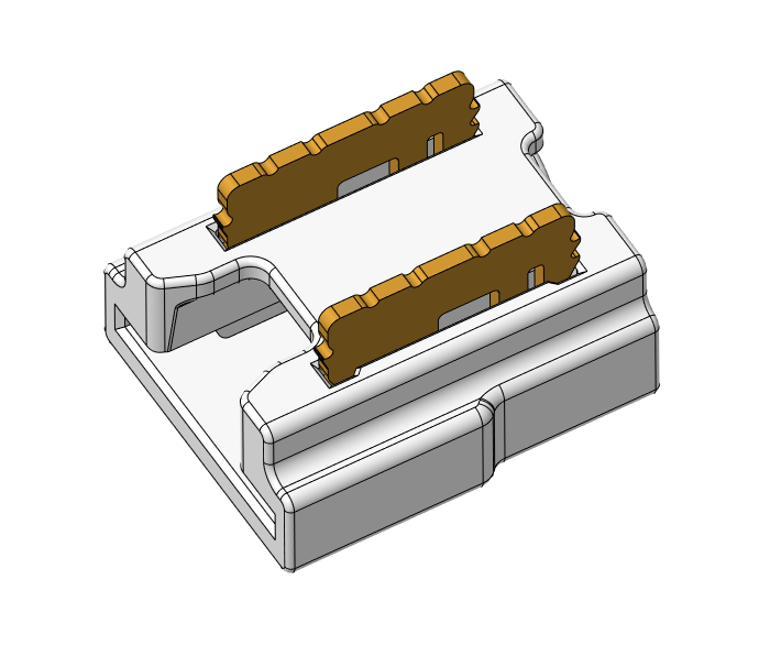 S-SC-2PIN-8MM-D8 Press-Fit LED Strip Connector