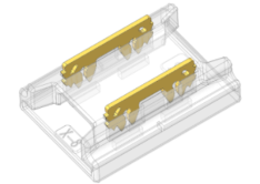 S-SC-2PIN-8MM-AG Press-Fit LED Strip Connector