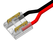 S-SC-2PIN-10MM-ZBG Press-Fit LED Strip Connector