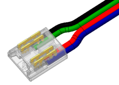 S-COB-4PIN-10MM-BG Press-Fit LED Strip Connector