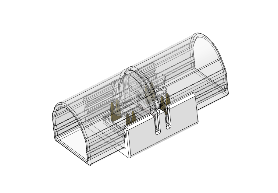 IP-SC-2PIN-8MM-A2 Press-Fit LED Strip Connector