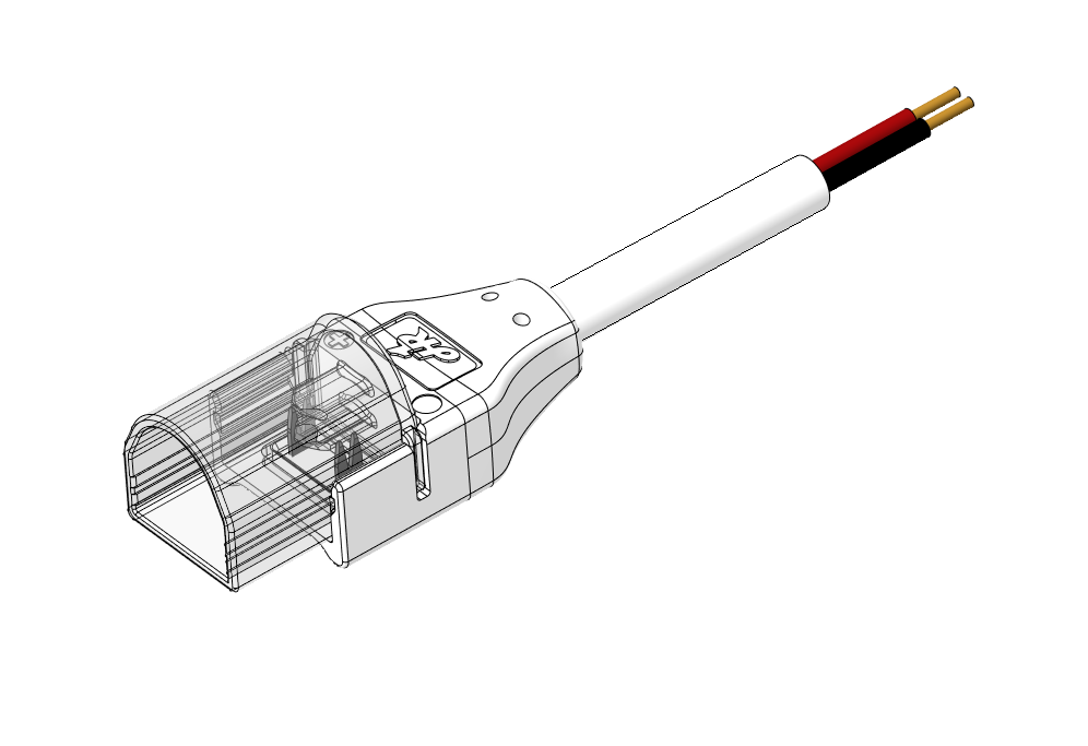 IP-SC-2PIN-8MM-B2 Press-Fit LED Strip Connector