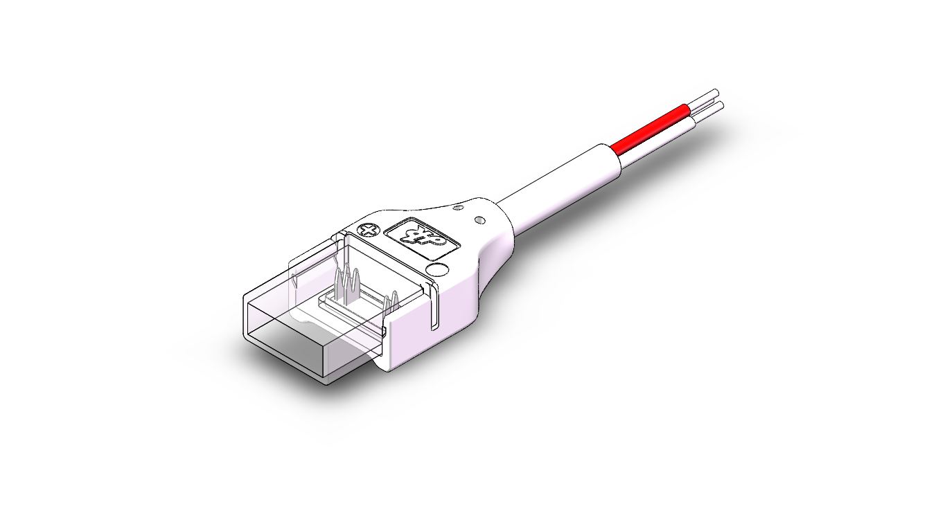 IP-COB-3PIN-10MM-B Press-Fit LED Strip Connector