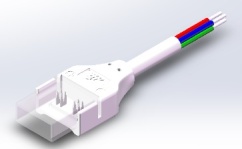 IP-COB-4PIN-10MM-B Press-Fit LED Strip Connector