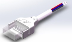 IP-SMD-4PIN-10MM-B Press-Fit LED Strip Connector