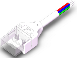 IP-SMD-4PIN-12MM-B Press-Fit LED Strip Connector