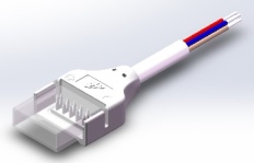 IP-SMD-5PIN-12MM-B Press-Fit LED Strip Connector