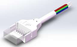 IP-SMD-6PIN-12MM-B Press-Fit LED Strip Connector