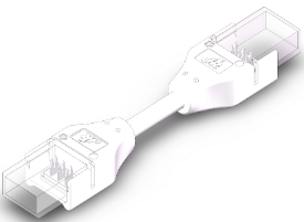IP-SMD-3PIN-8MM-C Press-Fit LED Strip Connector