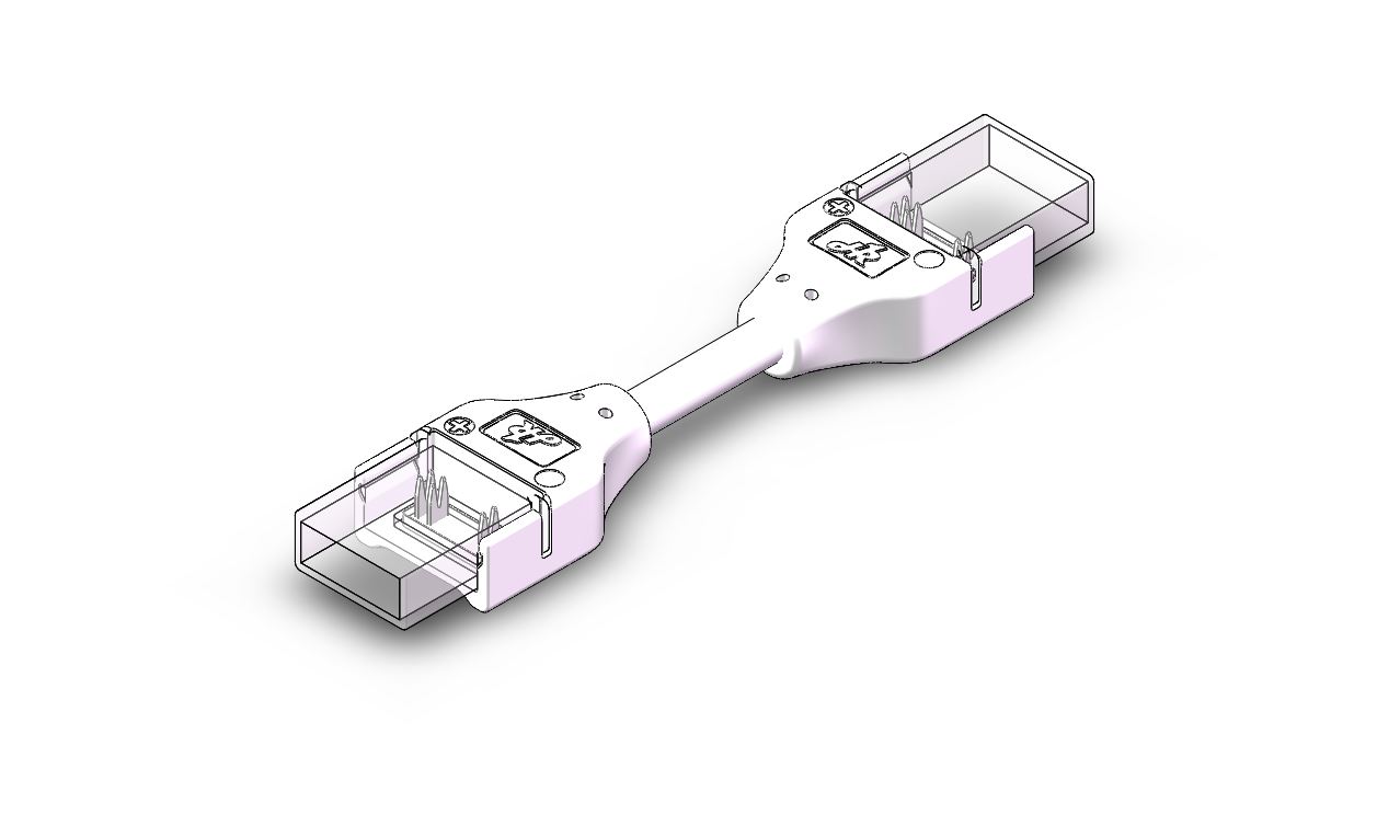 IP-COB-3PIN-10MM-C Press-Fit LED Strip Connector