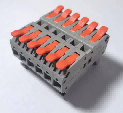 KC-6608-6C 6 mm² Lever Wire Distribution Connector