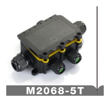 M2068-5T Flip-Lid Rectangular Waterproof Junction Box