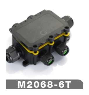 M2068-6T Flip-Lid Rectangular Waterproof Junction Box